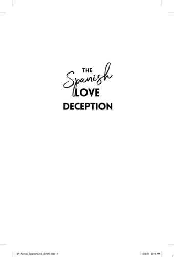 The Spanish Love Deception A Novel
