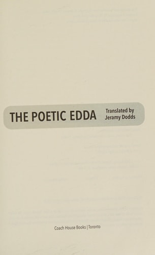 The Poetic Edda