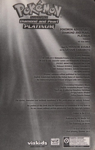 Pokémon Adventures: Diamond and Pearl/Platinum, Vol. 9