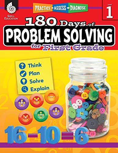180 Days of Problem Solving for 1st Grade – Build Math Fluency with this 1st Grade Math Workbook (180 Days of Practice)