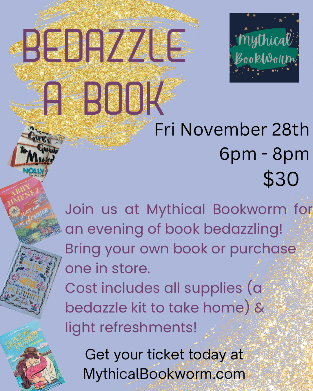 Book Bedazzling Event