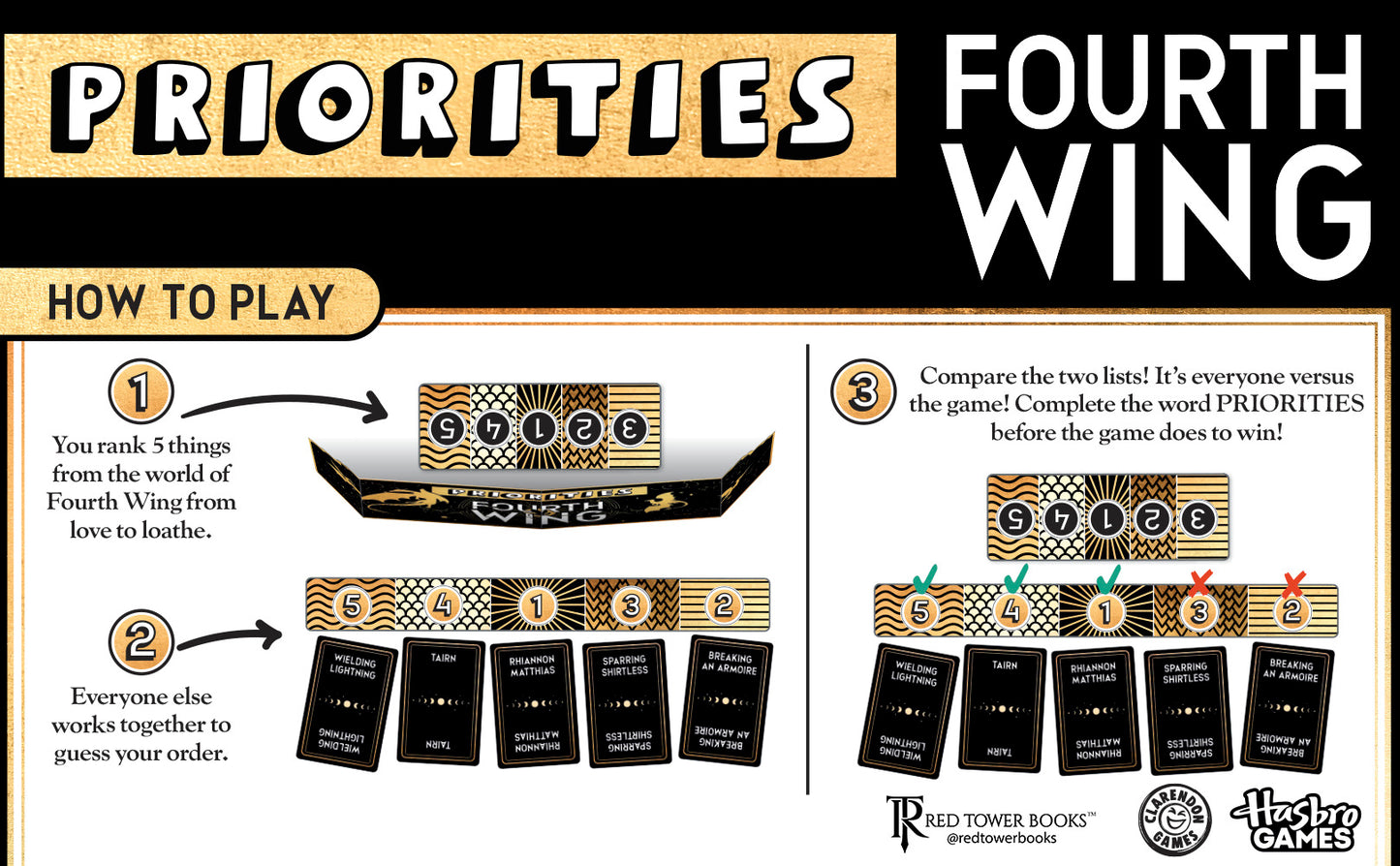 Priorities Fourth Wing - board game**Preorder** Release date of 10-1-2025