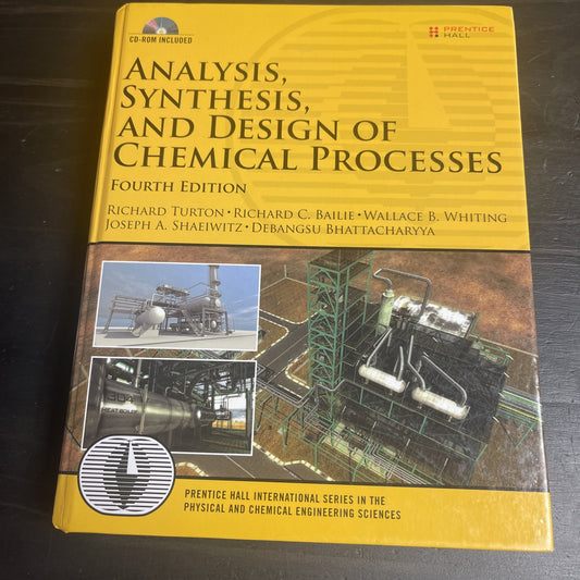 Analysis, Synthesis, and Design of Chemical Processes (Prentice Hall Interna...