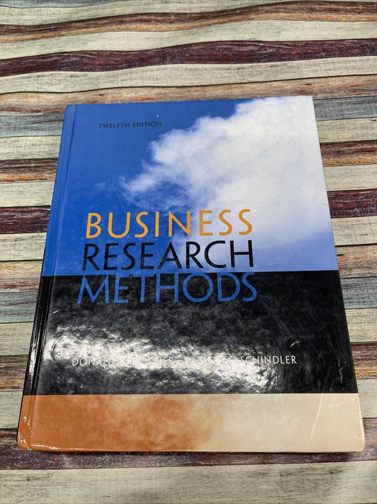 Business Research Methods 12th Edition Cooper Schindler 2014 Industrial Textbook