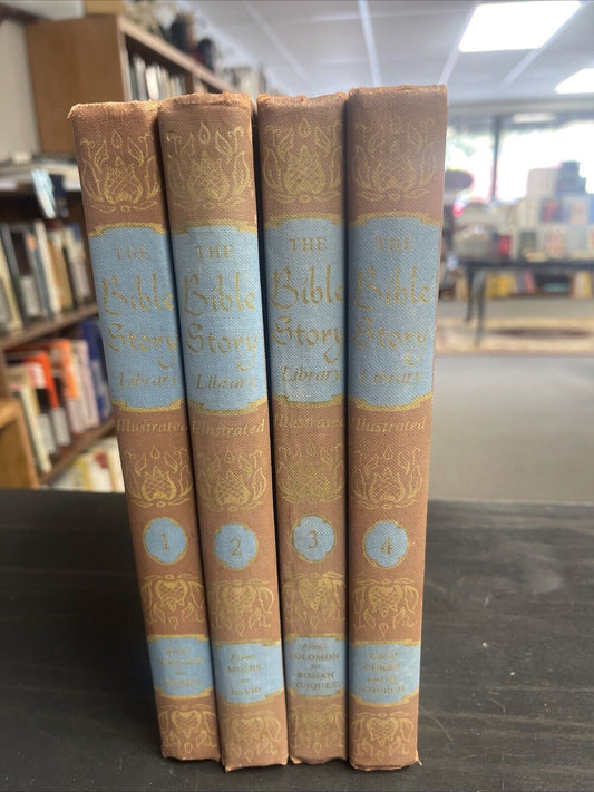 Vintage The Bible Story Library 4 Vol Set, Turner Hodges/Busoni (1957)
