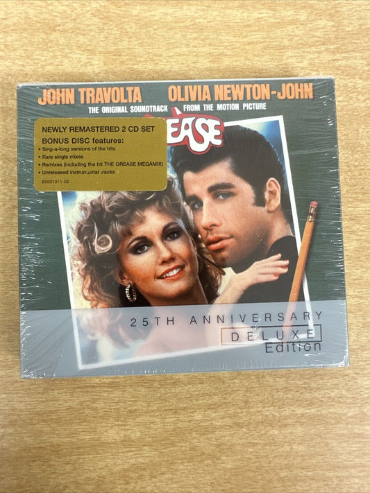 Grease 25th Anniversary Soundtrack Deluxe 2 CD set Sealed NEW RARE OOP