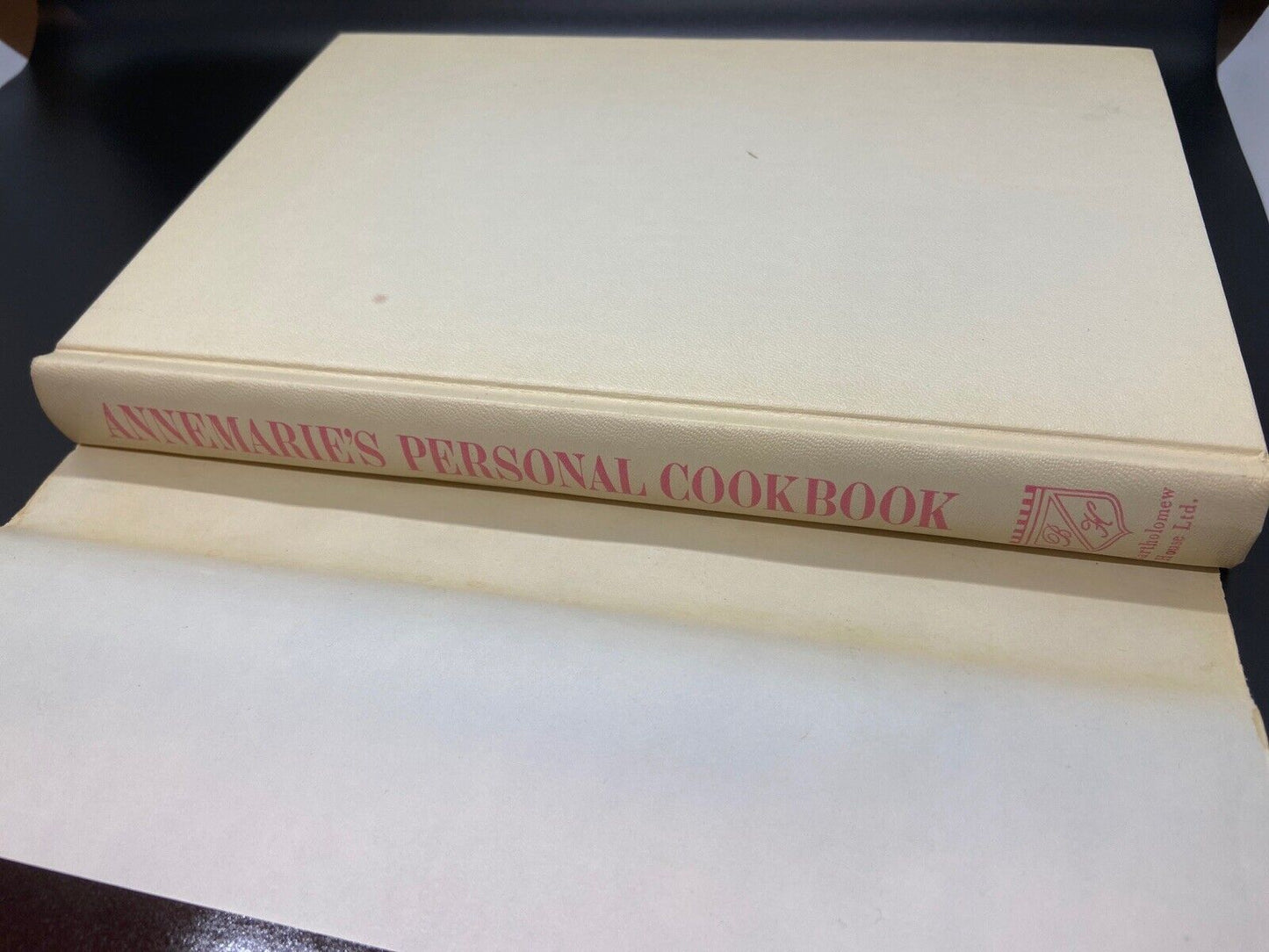 ANNEMARIE’S PERSONAL COOK BOOK Former Chef Of J Kennedy TRUE 1st Edition 1968